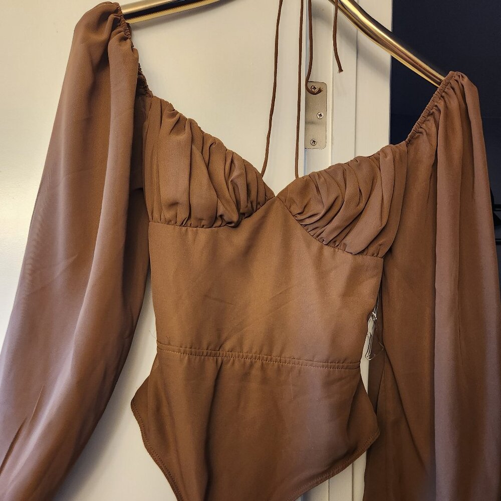 Brown Longsleeve Bodysuit